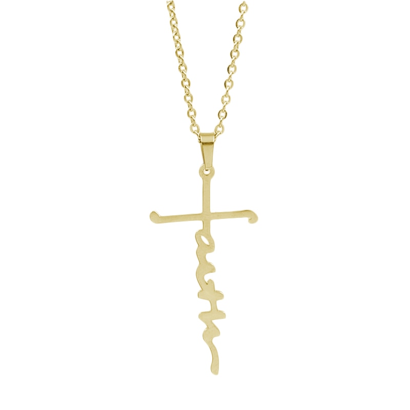 Funki Findz | Necklaces | Unisex Faith Cross Pendant Necklace