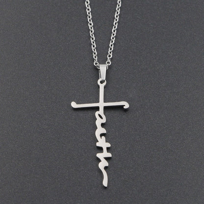 Funki Findz | Necklaces | Unisex Faith Cross Pendant Necklace