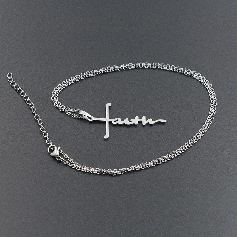 Funki Findz | Necklaces | Unisex Faith Cross Pendant Necklace