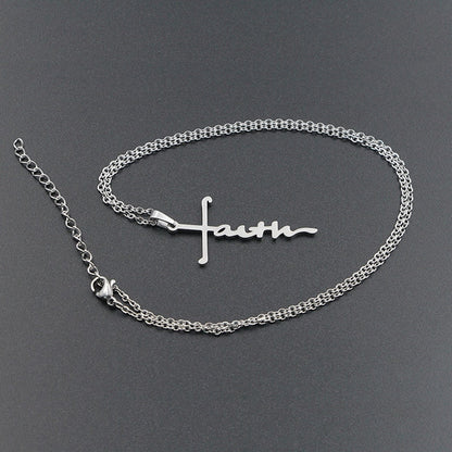 Funki Findz | Necklaces | Unisex Faith Cross Pendant Necklace