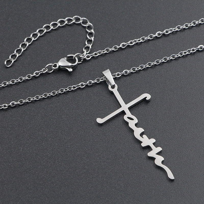 Funki Findz | Necklaces | Unisex Faith Cross Pendant Necklace