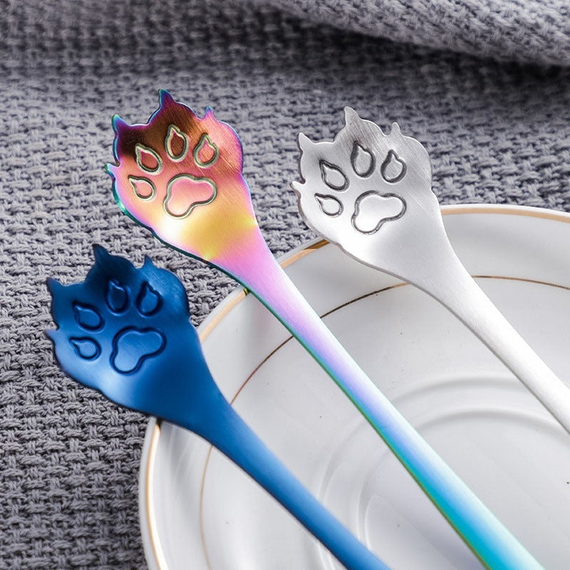 Funki Findz | Spoons | Cute Pointy Ear Cat Paw Coffee Spoons