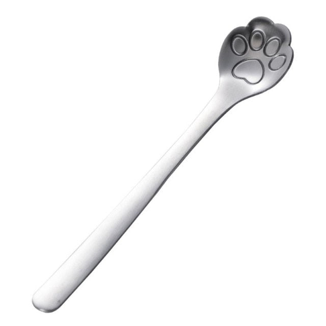 Funki Findz | Spoons | Cute Cat Paw Solid Hollow Coffee Spoons