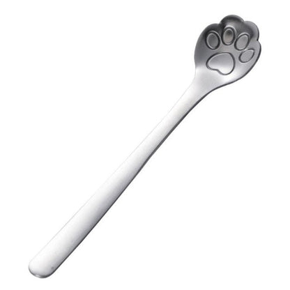 Funki Findz | Spoons | Cute Cat Paw Solid Hollow Coffee Spoons