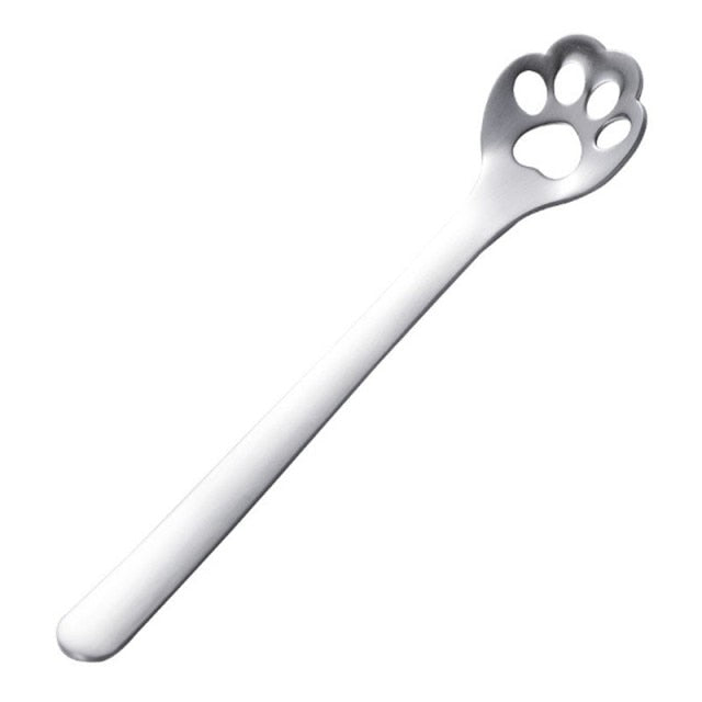 Funki Findz | Spoons | Cute Cat Paw Solid Hollow Coffee Spoons