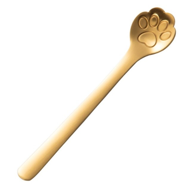 Funki Findz | Spoons | Cute Cat Paw Solid Hollow Coffee Spoons