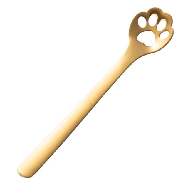 Funki Findz | Spoons | Cute Cat Paw Solid Hollow Coffee Spoons