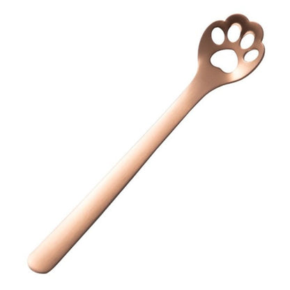 Funki Findz | Spoons | Cute Cat Paw Solid Hollow Coffee Spoons