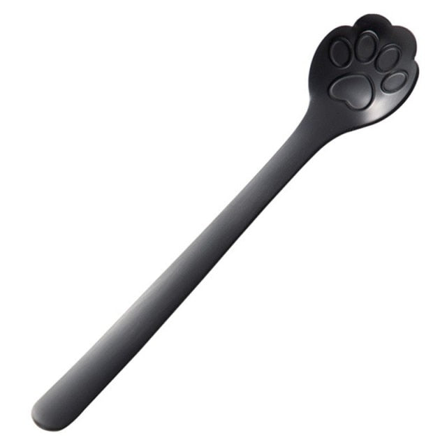 Funki Findz | Spoons | Cute Cat Paw Solid Hollow Coffee Spoons