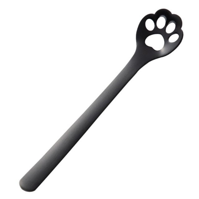 Funki Findz | Spoons | Cute Cat Paw Solid Hollow Coffee Spoons