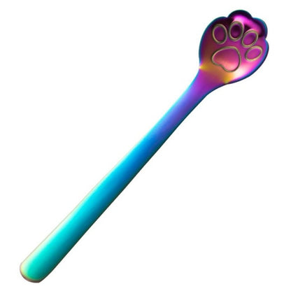 Funki Findz | Spoons | Cute Cat Paw Solid Hollow Coffee Spoons
