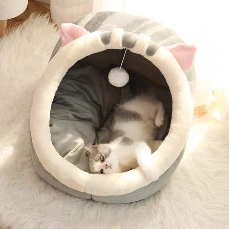 Funki Findz | Pet Beds | Cat Bed | Warm Cozy Kitten Cat Cave