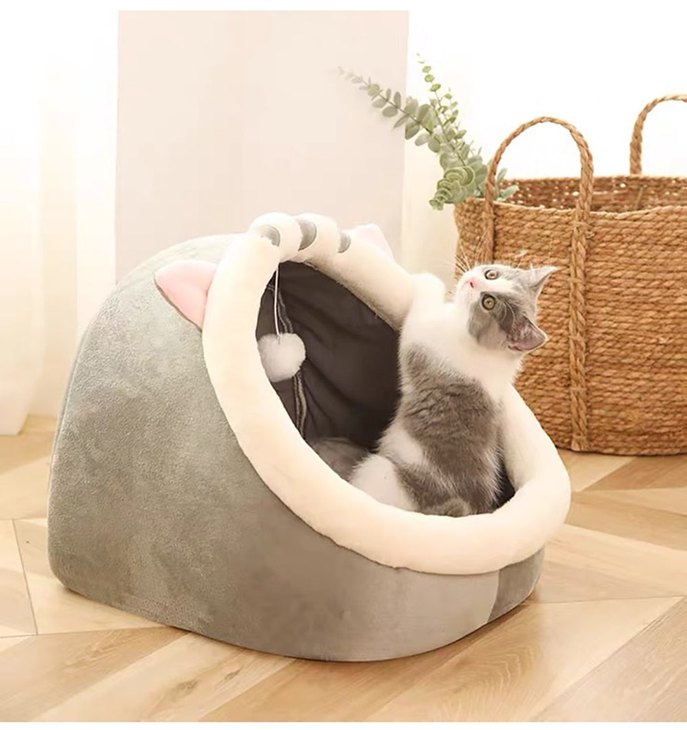 Funki Findz | Pet Beds | Cat Bed | Warm Cozy Kitten Cat Cave