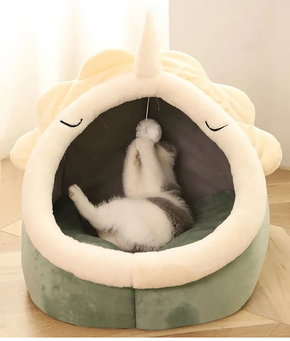 Funki Findz | Pet Beds | Cat Bed | Warm Cozy Kitten Cat Cave