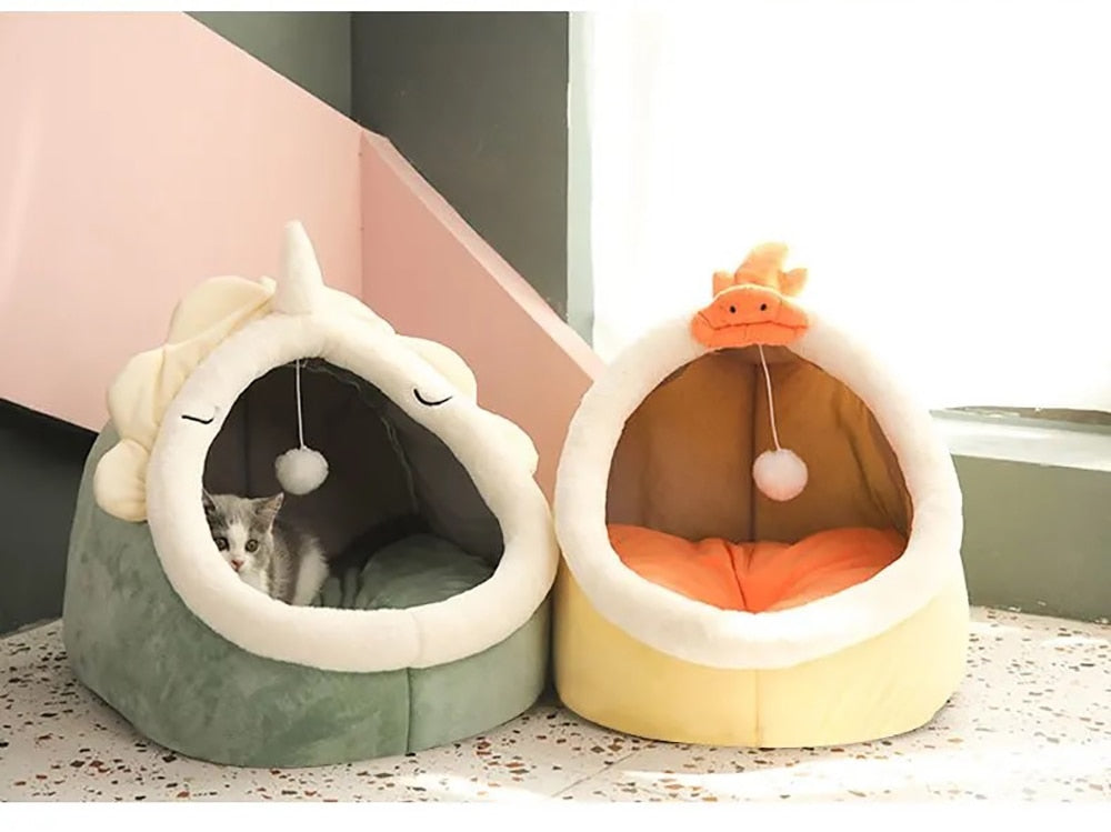 Funki Findz | Pet Beds | Cat Bed | Warm Cozy Kitten Cat Cave