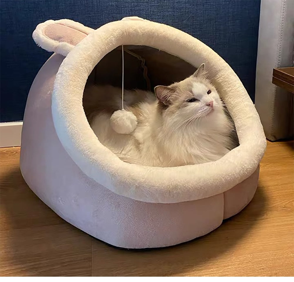 Funki Findz | Pet Beds | Cat Bed | Warm Cozy Kitten Cat Cave