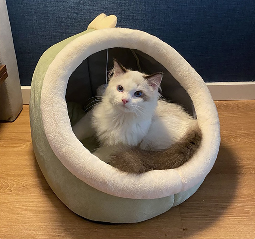 Funki Findz | Pet Beds | Cat Bed | Warm Cozy Kitten Cat Cave