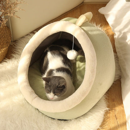 Funki Findz | Pet Beds | Cat Bed | Warm Cozy Kitten Cat Cave
