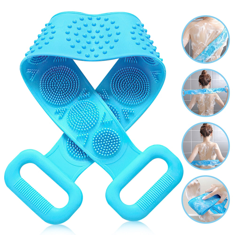 Funki Buys | Back Scrubber | Travel Size Shower Body Scrubber Belt