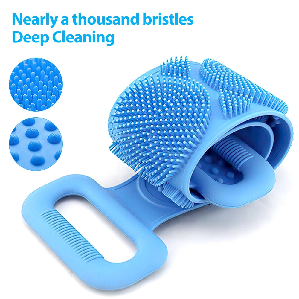 Funki Buys | Back Scrubber | Travel Size Shower Body Scrubber Belt