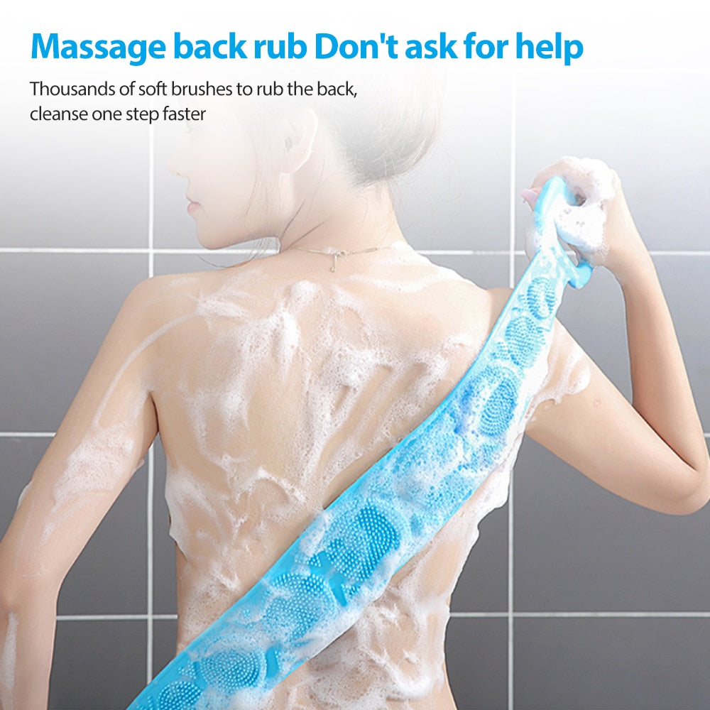Funki Buys | Back Scrubber | Travel Size Shower Body Scrubber Belt