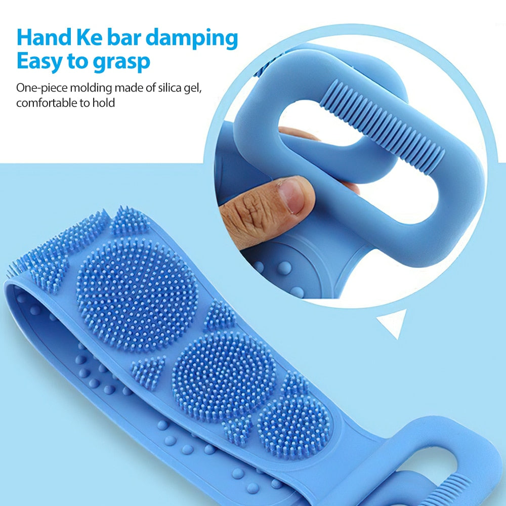 Funki Buys | Back Scrubber | Travel Size Shower Body Scrubber Belt