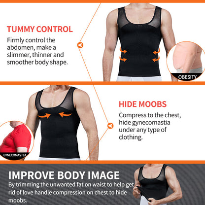 Funki Findz | Shapewear | Men's Chest Waist Compression Vest