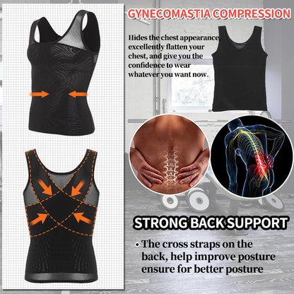 Funki Findz | Shapewear | Men's Chest Waist Compression Vest