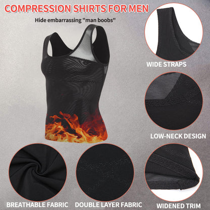 Funki Findz | Shapewear | Men's Chest Waist Compression Vest