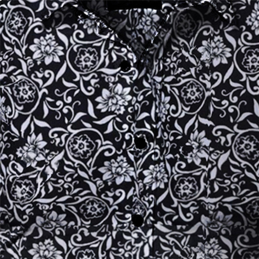 Funki Findz | Shirts | Men's Long Sleeve SlimFit Floral Dress Shirt