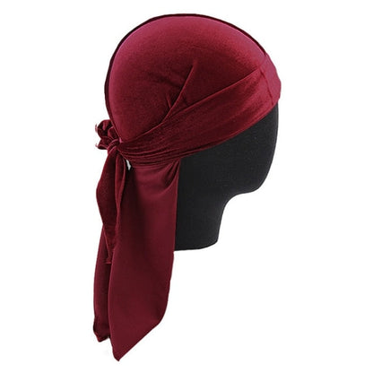 Funki Findz | Durags | Doo Rag | Unisex Long Velvet Skull Cap 2 Pcs