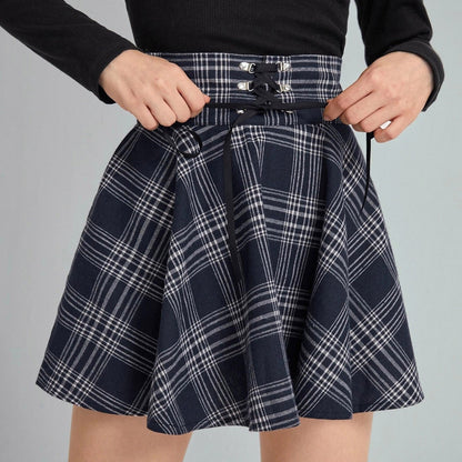 Funki Findz | Skirts | Women's Gothic Retro Punk Plaid Mini Skirt