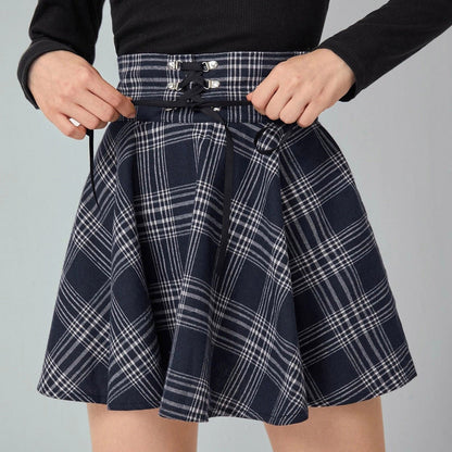 Funki Findz | Skirts | Women's Gothic Retro Punk Plaid Mini Skirt