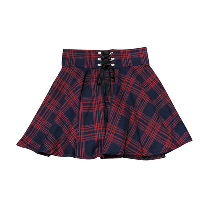 Funki Findz | Skirts | Women's Gothic Retro Punk Plaid Mini Skirt
