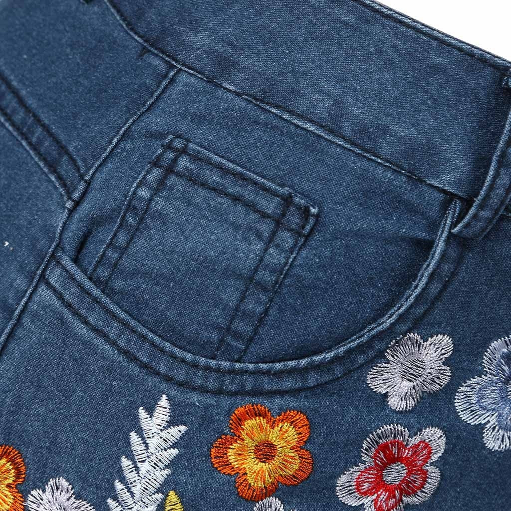 Funki Findz | Pants | Women's Boho Hippy Flared Flower Jeans