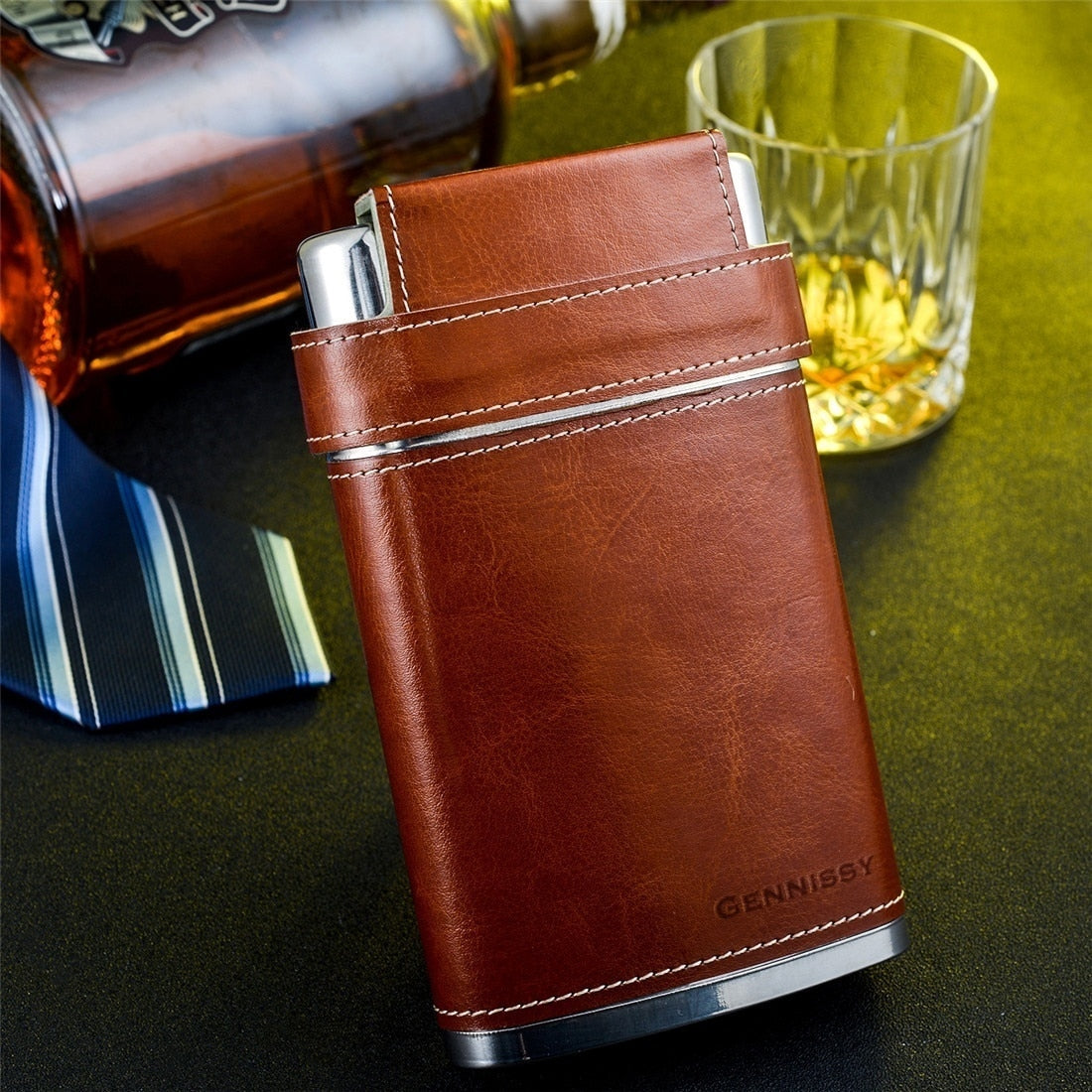 Funki Findz | Hip Flask | Gennissy 8oz Portable Whisky Hip Flask