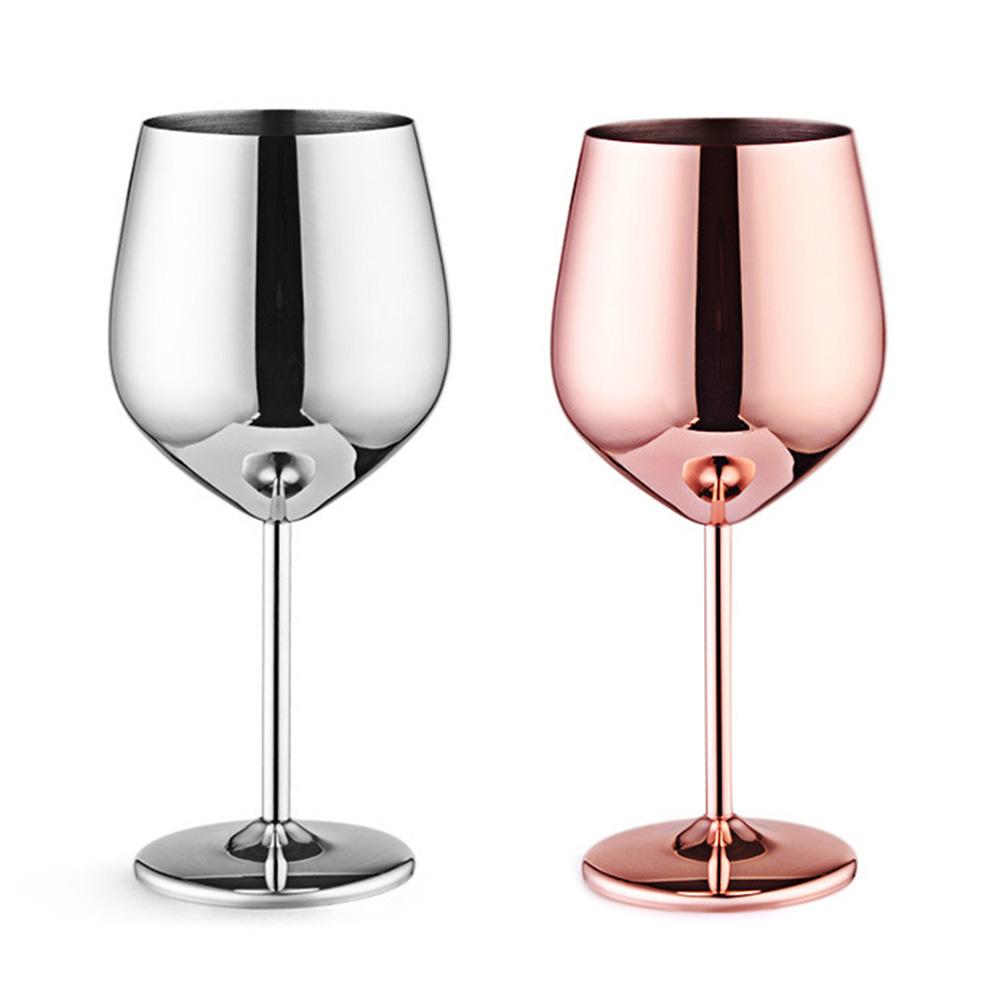 Funki Findz | Glasses | Stainless Steel Wine Goblets 2 Pcs 500ml