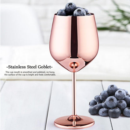 Funki Findz | Glasses | Stainless Steel Wine Goblets 2 Pcs 500ml