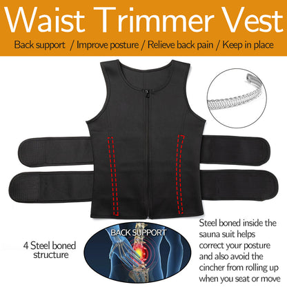 Funki Findz | Shapewear | Men's Waist Trainer Body Shaper Vest