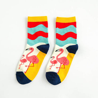 Funki Findz | Socks | Unisex Novelty Socks | Cow Print Stripes