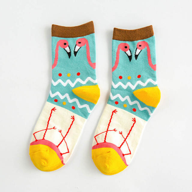 Funki Findz | Socks | Unisex Novelty Socks | Cow Print Stripes