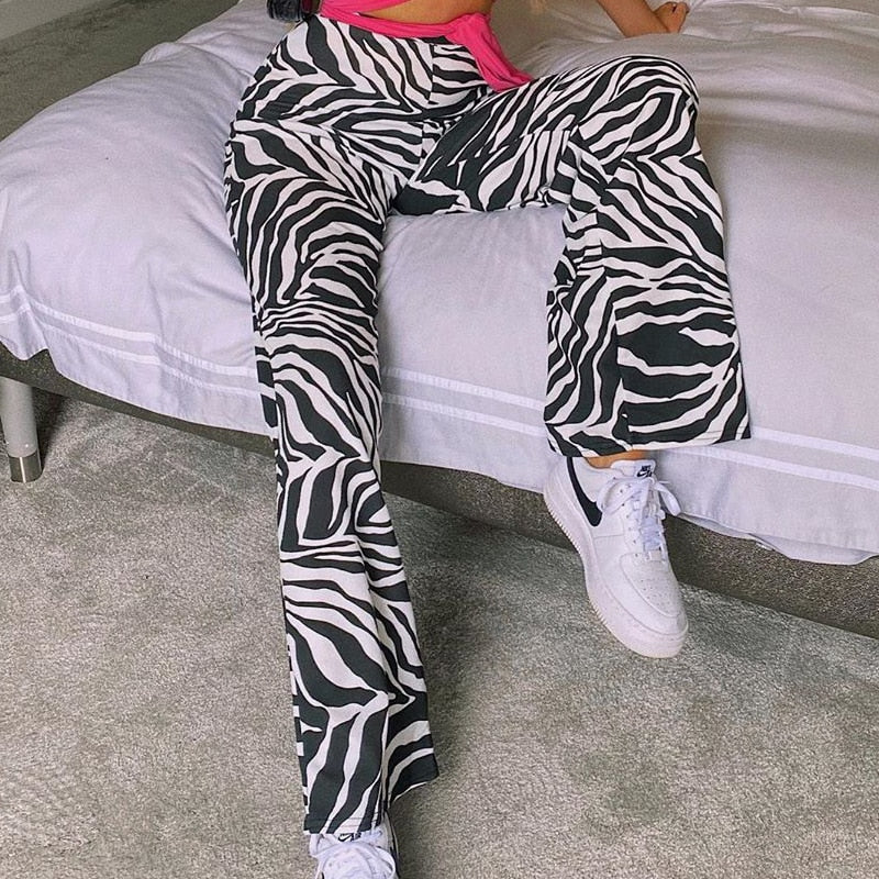 Funki Findz | Pants | Women's Ripple Print Flared Bell Bottoms