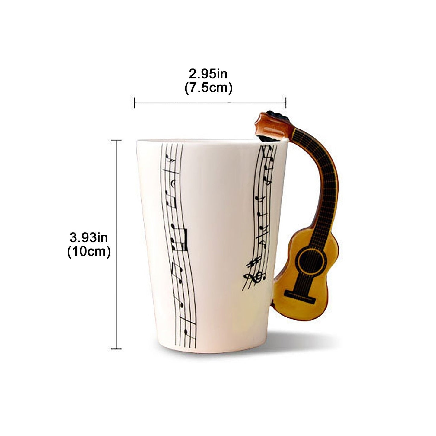 Funki Findz | Mugs | Guitar Handle Mug | Hand-Painted Cups