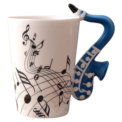 Funki Findz | Mugs | Guitar Handle Mug | Hand-Painted Cups