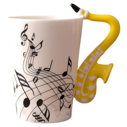 Funki Findz | Mugs | Guitar Handle Mug | Hand-Painted Cups
