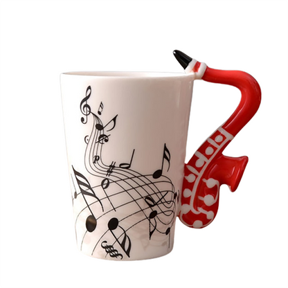 Funki Findz | Mugs | Guitar Handle Mug | Hand-Painted Cups