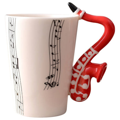 Funki Findz | Mugs | Guitar Handle Mug | Hand-Painted Cups