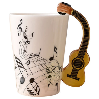 Funki Findz | Mugs | Guitar Handle Mug | Hand-Painted Cups