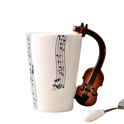 Funki Findz | Mugs | Guitar Handle Mug | Hand-Painted Cups