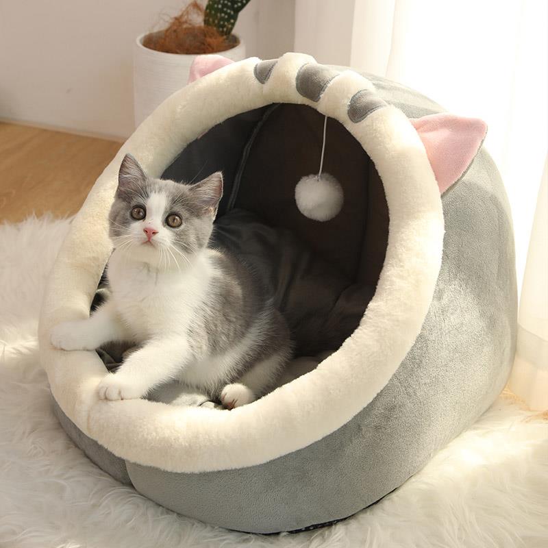 Funki Findz | Pet Beds | Cat Bed | Warm Cozy Kitten Cat Cave